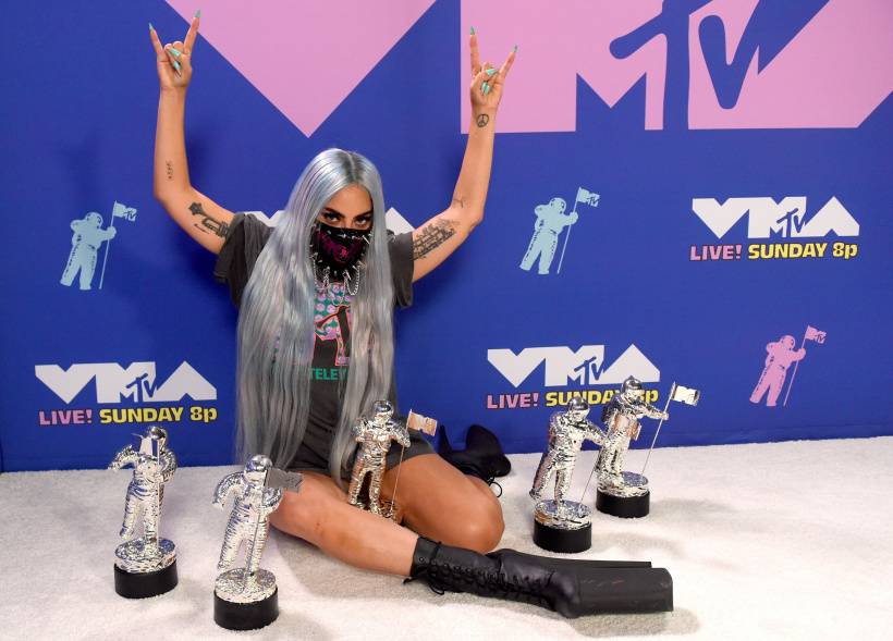Lady Gaga Abräumerin des Abends: Lady Gaga mit ihren fünf Awards