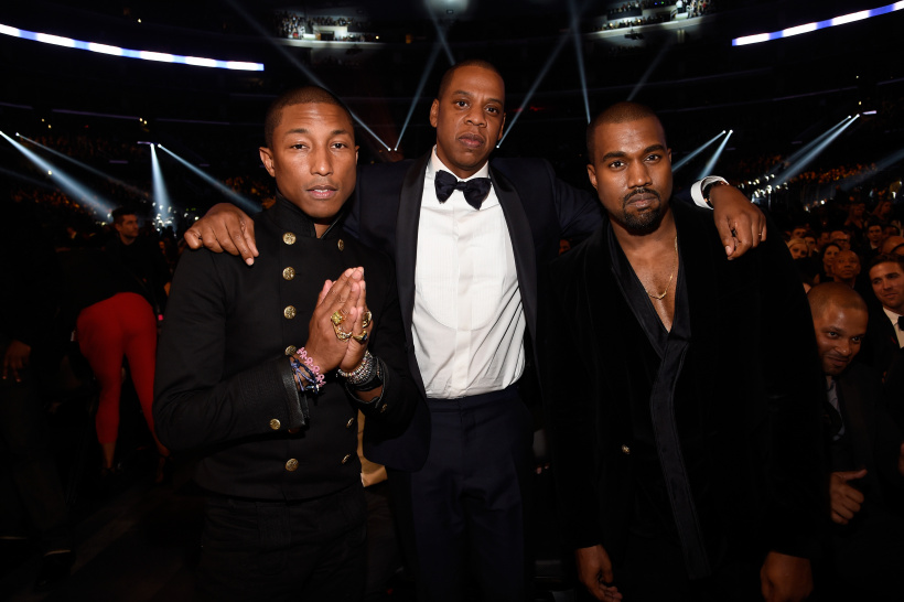 Pharrell Williams, Jay-Z und Kanye West Pharrell Williams, Jay-Z und Kanye West