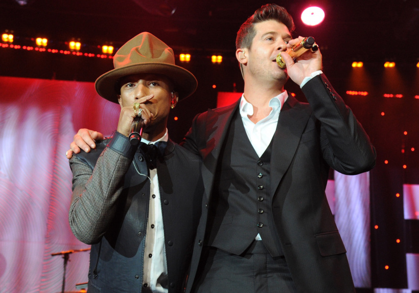 Pharrell Williams & Robin Thicke Pharrell Williams & Robin Thicke