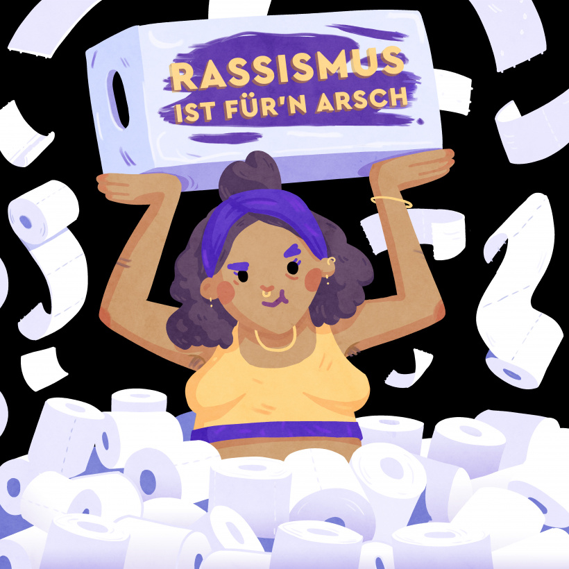 Anti-Rassismus Toilettenpapier Anti-Rassismus Toilettenpapier