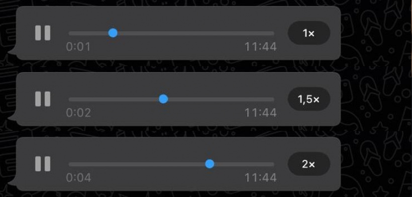 WhatsApp Sprachnachricht Geschwindigskeitsanpassung WhatsApp Sprachnachricht Geschwindigskeitsanpassung