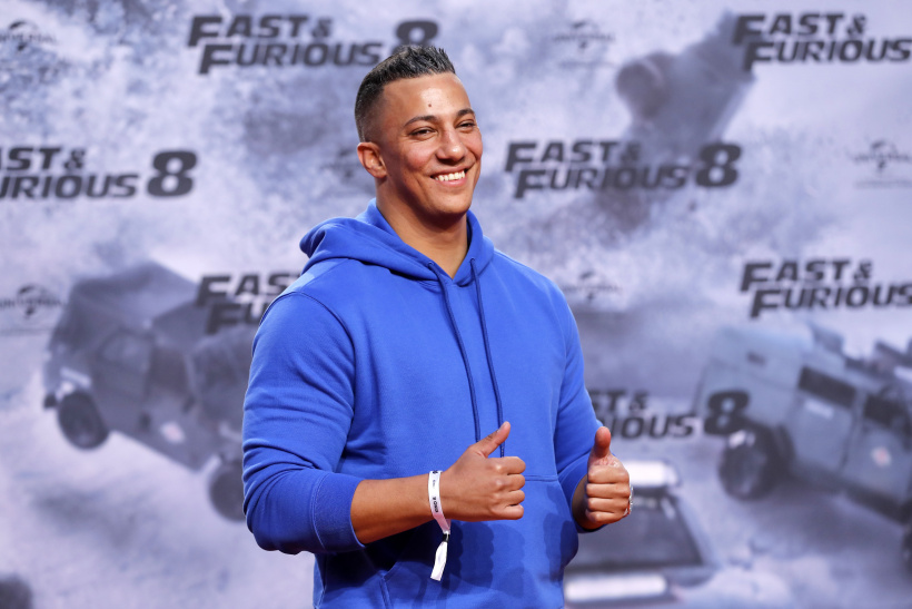 Farid Hamed El Abdellaoui (Farid Bang) attends the Fast & Furious 8 Berlin Farid Hamed El Abdellaoui (Farid Bang) attends the Fast & Furious 8 Berlin