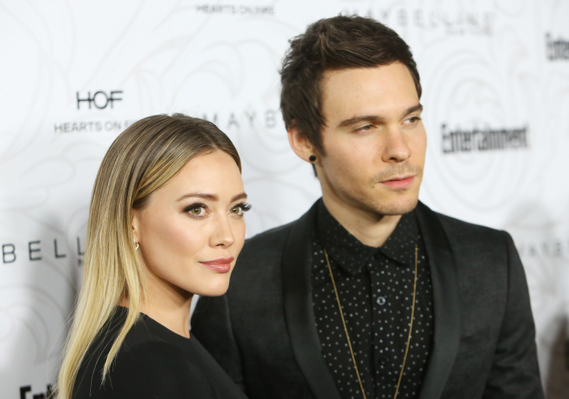 Hilary Duff and Matthew Koma arrive at the Entertainment Weekly